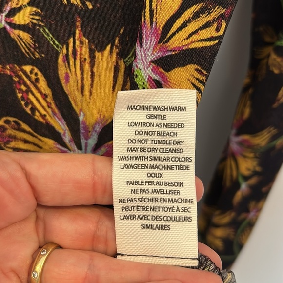 Ulla Johnson Aurelia Turtleneck Floral Long Sleeve Top - Picture 4 of 9